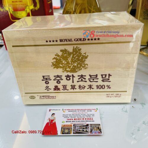 Bột đông trùng hạ thảo Royal Gold Hàn Quốc nguyên chất cao cấp 3