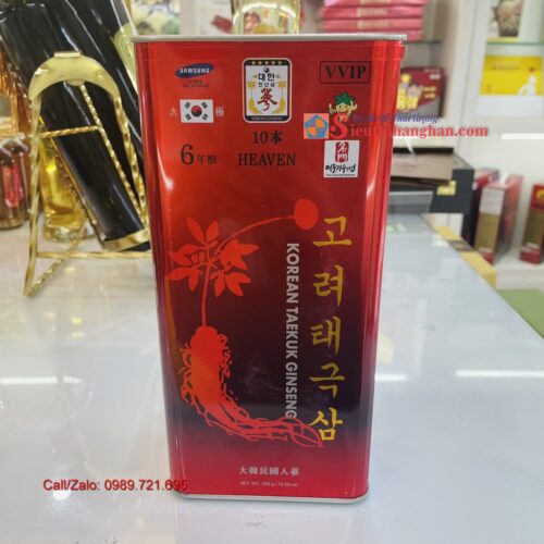 Thiên sâm 6 năm tuổi Chính Phủ Heaven Korean Taekuk Ginseng VVIP 14