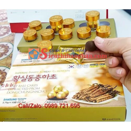 Imperial Family Korean Cordyceps Viên đông trùng Samsung 10 viên tiện dụng 9