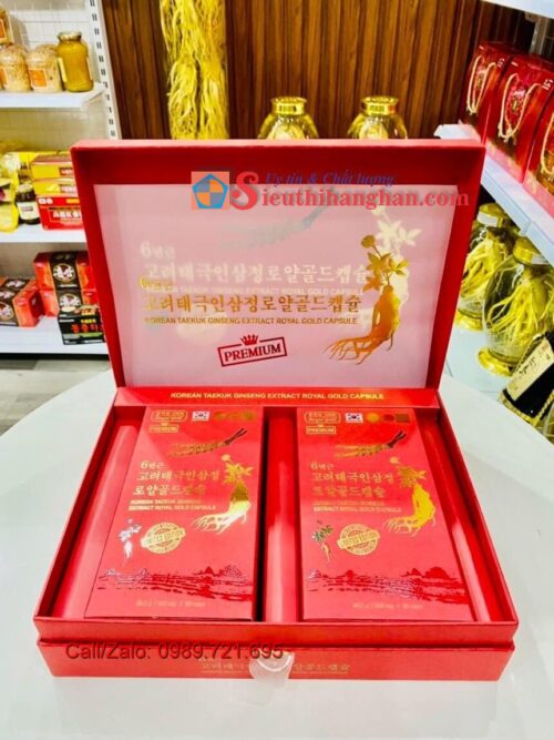 Thiên Sâm Đông trùng hạ thảo Cao Cấp Hoàng Gia đồ bổ dành cho quý tộc (Korean Taekuk Ginseng Extract Royal Gold Capsule) Limited Edition 9