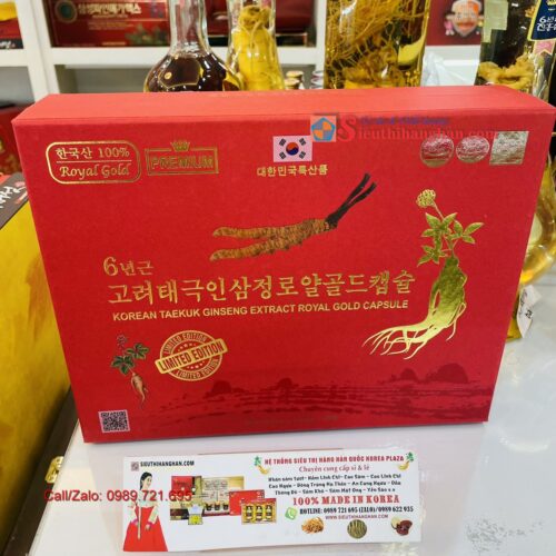 Thiên Sâm Đông trùng hạ thảo Cao Cấp Hoàng Gia đồ bổ dành cho quý tộc (Korean Taekuk Ginseng Extract Royal Gold Capsule) Limited Edition 3