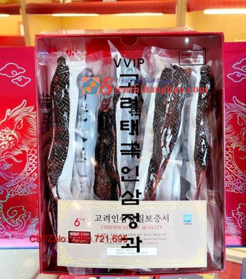 Vvip Korean Taekuk Honeyed Ginseng Thiên sâm tẩm mật ong cao cấp Hàn Quốc 1200 gram dành cho Vip 14