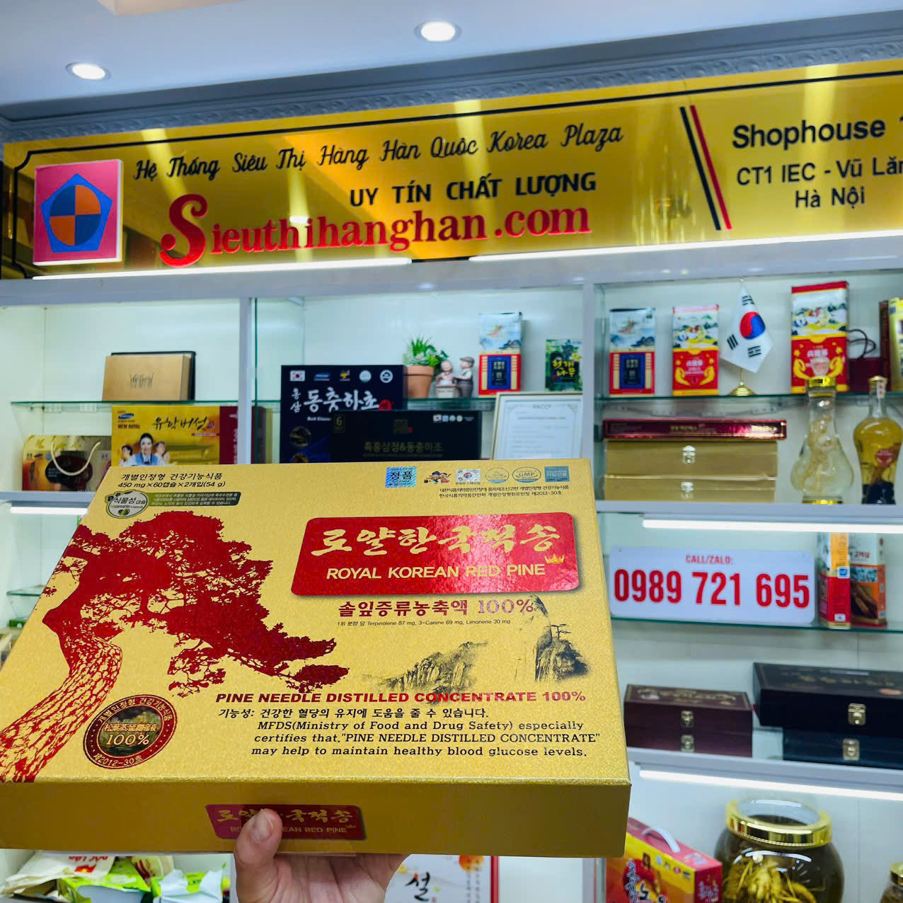 thông đỏ hàn quốc chính hãng