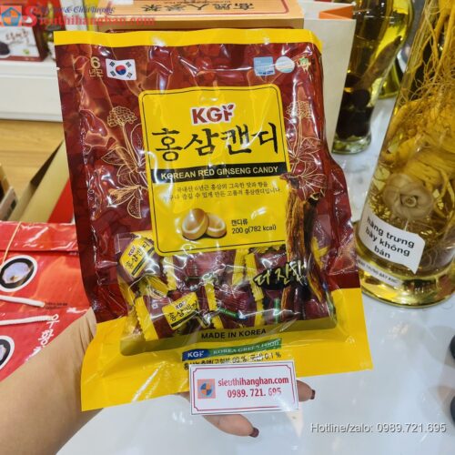 Kẹo nhân sâm Korean Red Ginseng Candy KGF 4