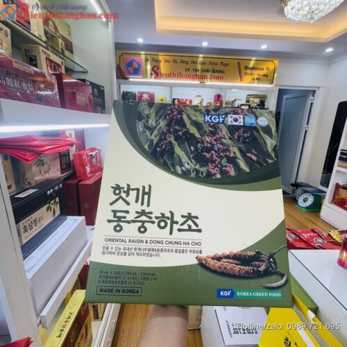 Oriental Raisin Dong chung ha cho Nước bổ gan nho khô của phương đông và đông trùng hạ thảo 6