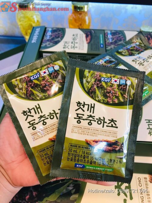 Oriental Raisin Dong chung ha cho Nước bổ gan nho khô của phương đông và đông trùng hạ thảo 3