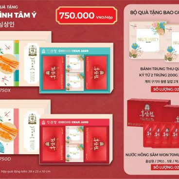 Quà tết Hàn Quốc bộ Thịnh Tình Tâm Ý
