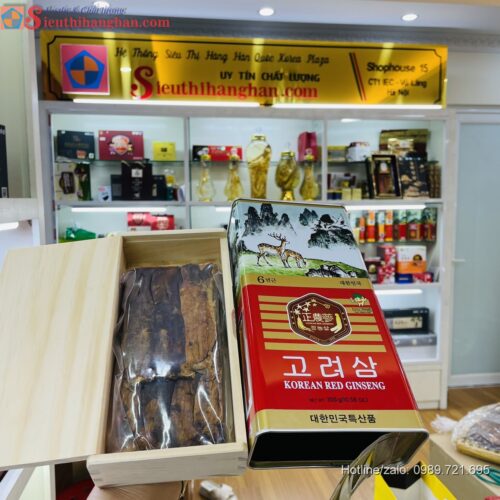 Sâm cao ly Korean Red Ginseng hồng sâm khô tiêu chuẩn châu âu Bio Insam 5