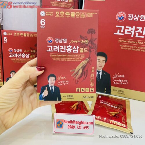 Nước hồng sâm Tài Tử Korean 6years Redginseng Extract Gold Hàn Quốc 6