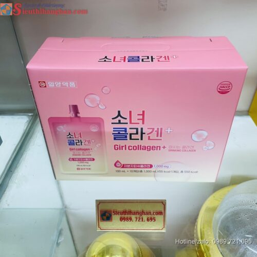 Collagen Hàn Quốc dạng nước Girl Collagen 10 gói Hồng tươi rạng rỡ dạng gói cao cấp 3