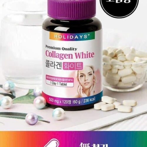 Mặt trước của Collagen Viên Holidays Premium Quality Collagen White