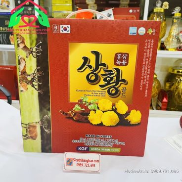 Mặt trước Hồng Sâm Linh Chi Nhung Hươu Nấm Thượng Hoàng Hàn Quốc