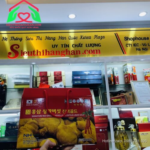 Mặt trước Nước hồng sâm nấm thượng hoàng Signature Redginseng & Phellinus Linteus Liquid Gold