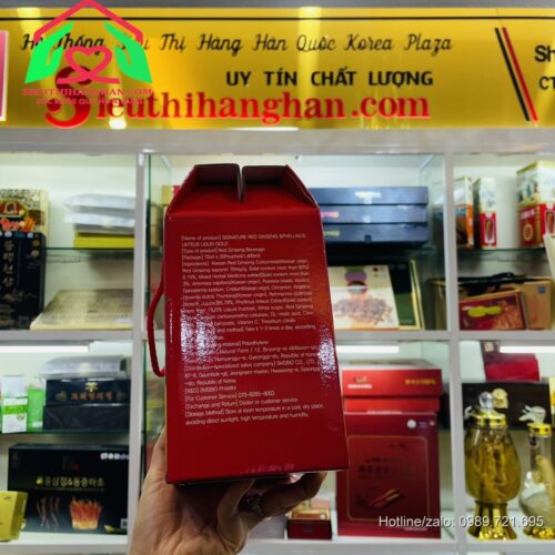 Mặt cạnh khác Nước hồng sâm nấm thượng hoàng Signature Redginseng & Phellinus Linteus Liquid Gold