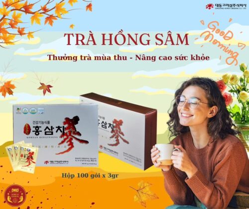 Trà sâm hàn quốc rất dễ uống