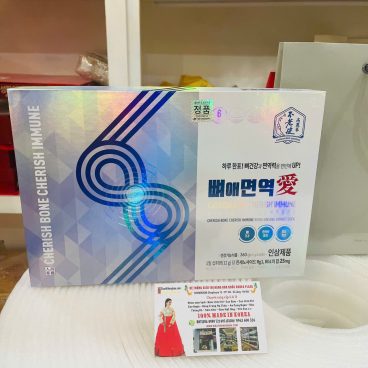 Mặt trước hộp bạch Sâm Hàn Quốc dòng chuyên bổ xương khớp Hàn Quốc