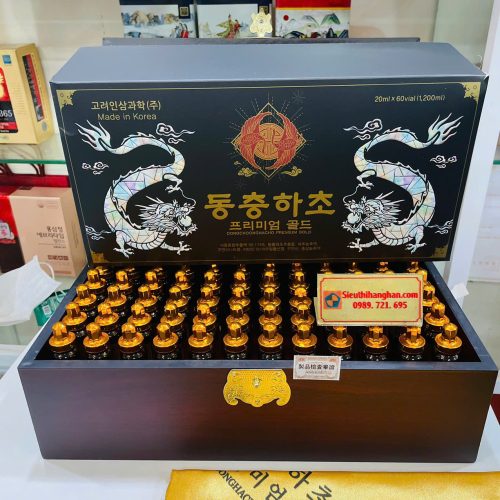 Mở hộp Đông Trùng Hạ Thảo Hàn Quốc Cao Cấp - DONGCHUNGHACHO PREMIUM GOLD