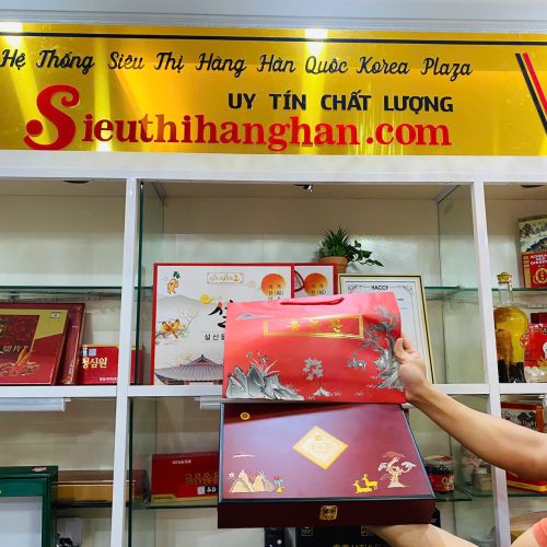 sản phẩm kèm túi đựng chính hãng của An cung trầm hương Hàn Quốc
