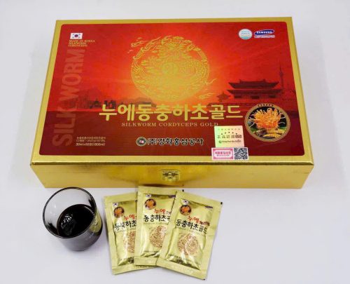 gói và thành phẩm Đông Trùng Hạ Thảo Hàn Quốc Dạng Nước