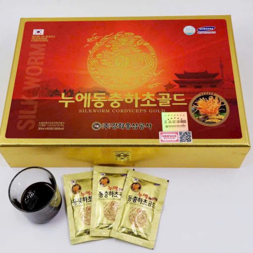 gói và thành phẩm Đông Trùng Hạ Thảo Hàn Quốc Dạng Nước