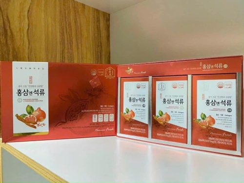 Nước Hồng Sâm Lựu Collagen Daedong (Korean Redginseng Promegranate Juice Stick) 1