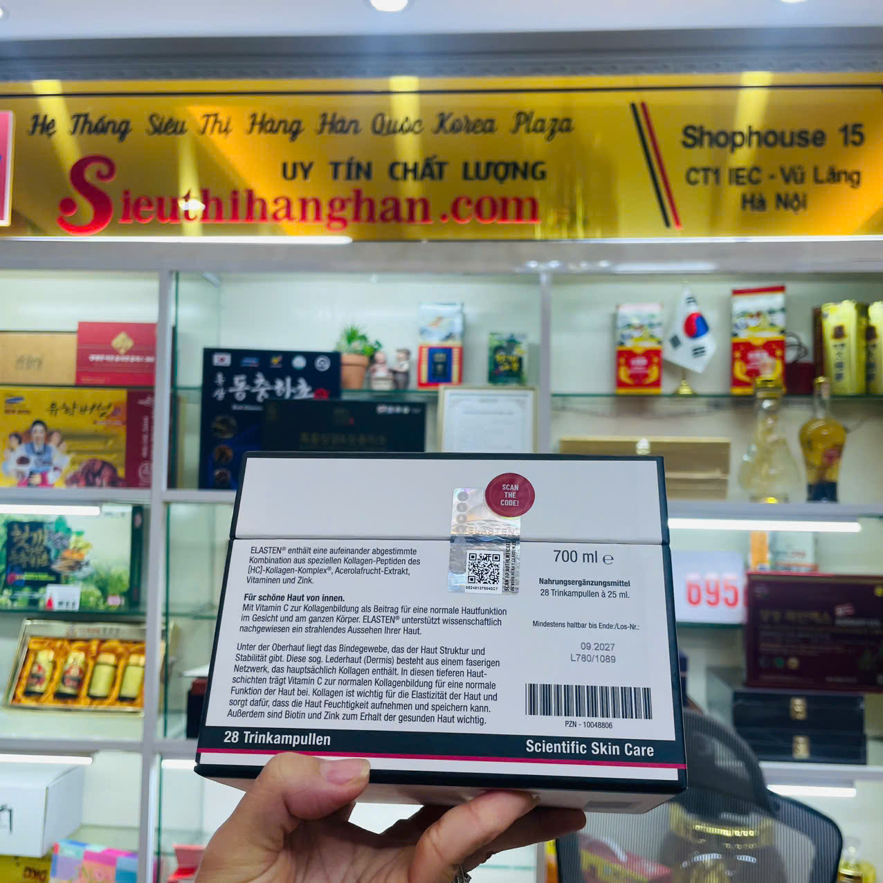 Thức uống Collagen Elasten hỗ trợ cải thiện độ đàn hồi da và giảm dấu hiệu lão hóa.