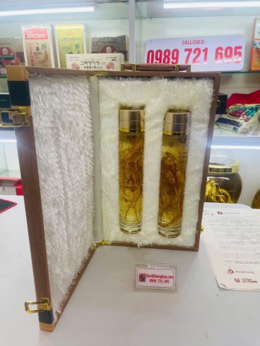 Hình ảnh rượu sâm Hàn Quốc chính hãng tem nhãn đầy đủ