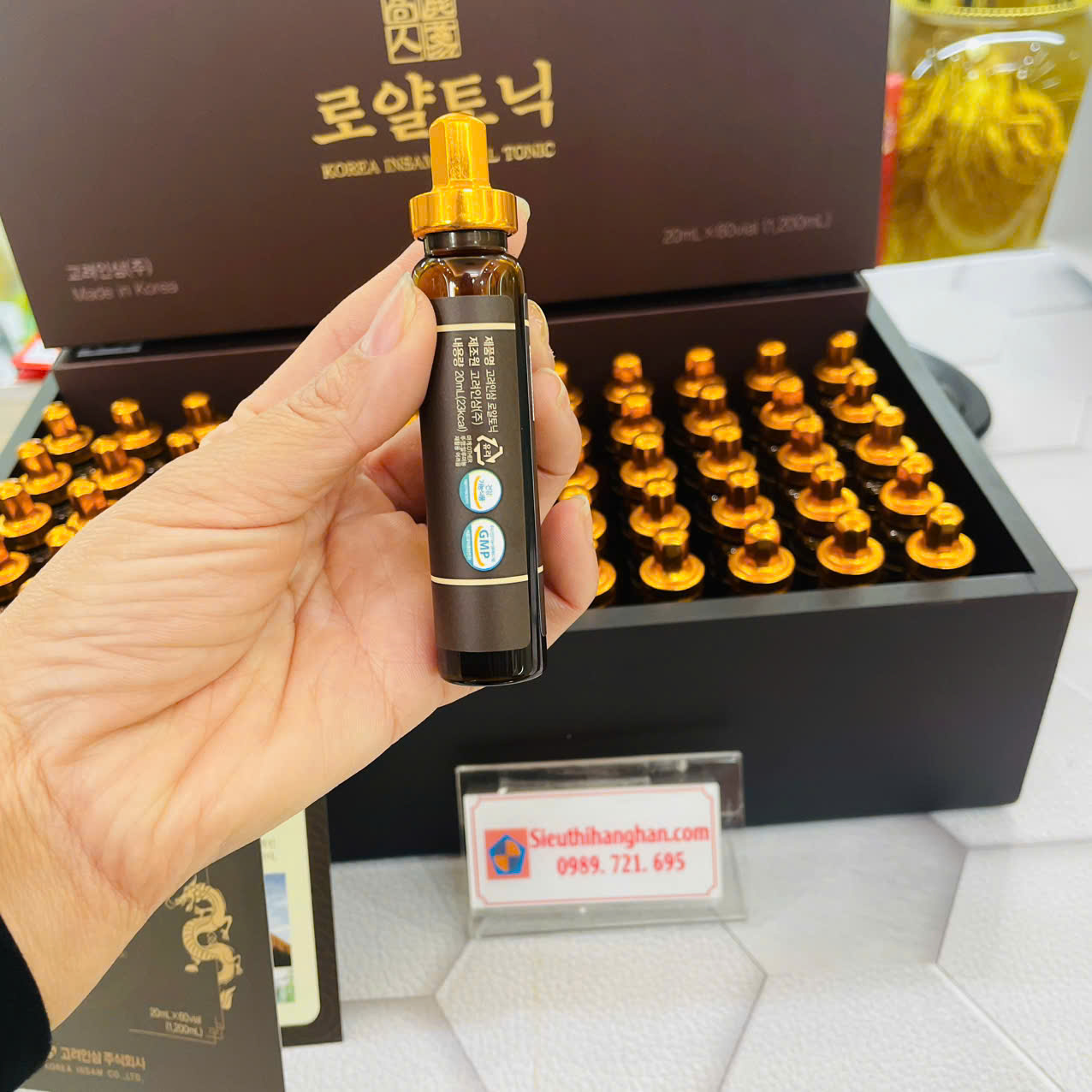 Hộp bổ dược hoàng đế đông trùng hạ thảo nhân sâm Hàn Quốc