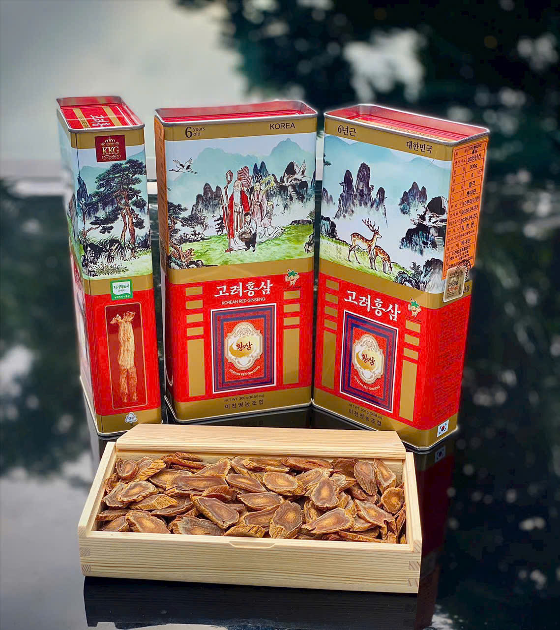 Củ sâm khô Hàn Quốc nguyên củ