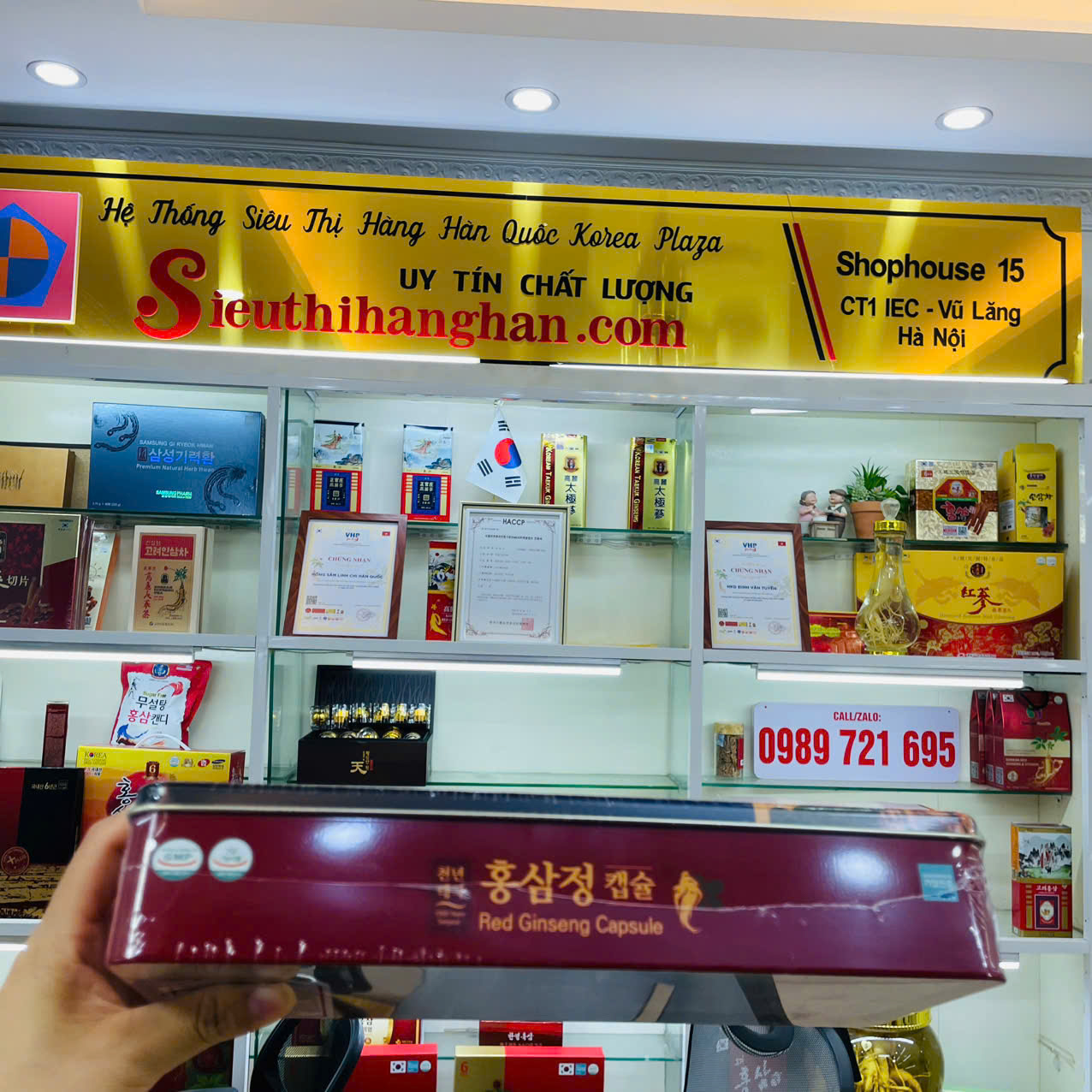 Viên nang mềm hồng sâm KGF Red Ginseng Capsule 820mg