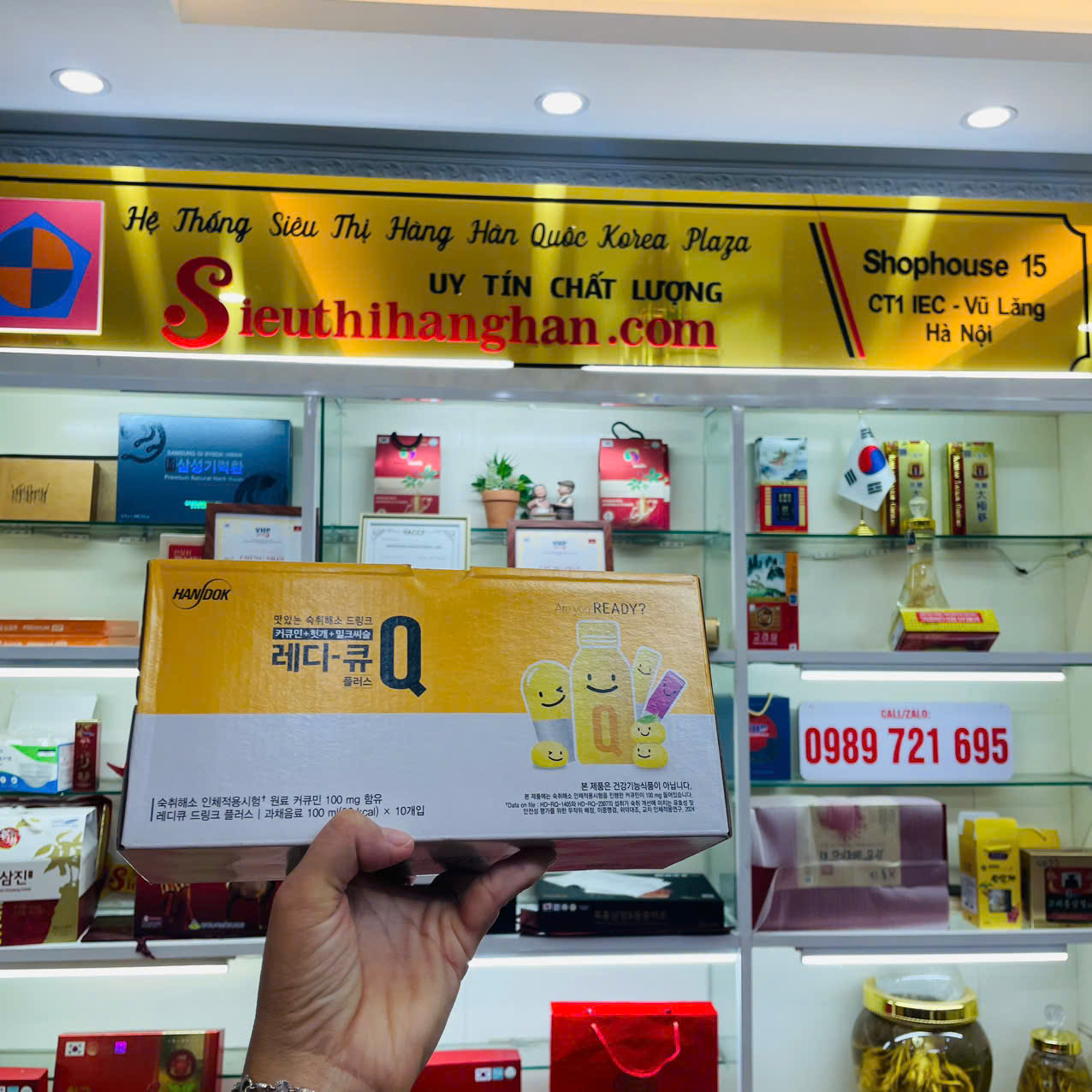 Nước uống giải rượu nhanh Ready Q Plus Hàn Quốc chính hãng Handok