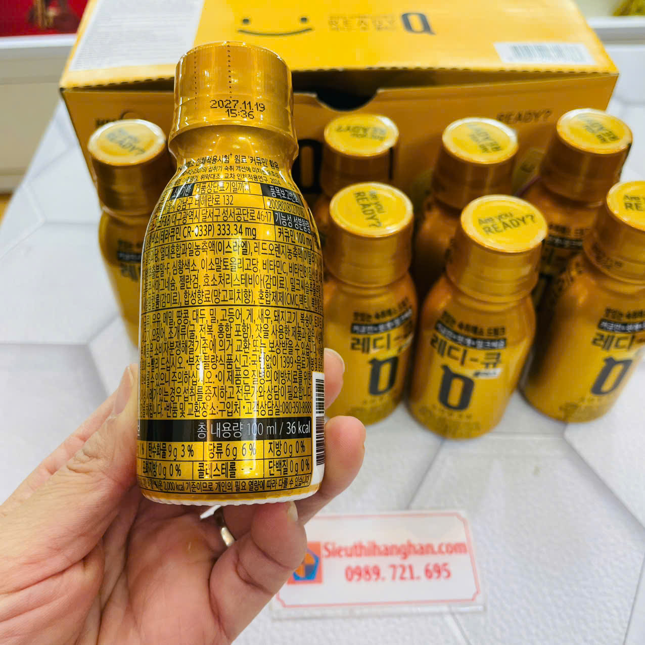 Thành phần nước uống Ready Q Plus Hàn Quốc